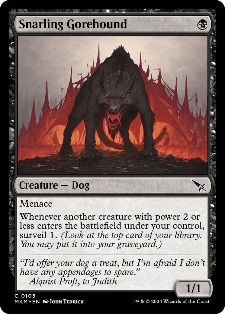 Snarling Gorehound Foil