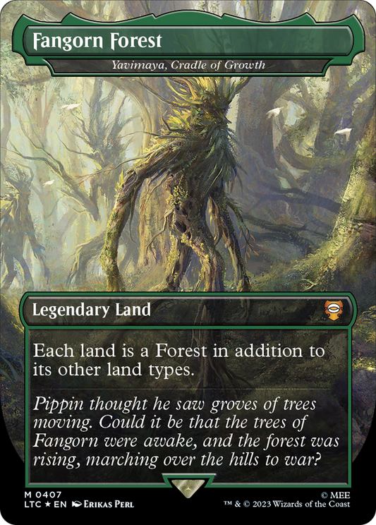 Yavimaya, Cradle of Growth (LTC-407) - Tales of Middle-earth Commander / Fangorn Forest (Borderless) Foil