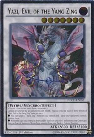 Yazi, Evil of the Yang Zing (UTR) (NECH-EN051) - The New Challengers 1st Edition