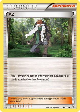 AZ 91/119 - XY  Phantom Forces Reverse Holofoil