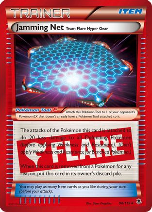 Jamming Net 98/119 - XY  Phantom Forces Holofoil