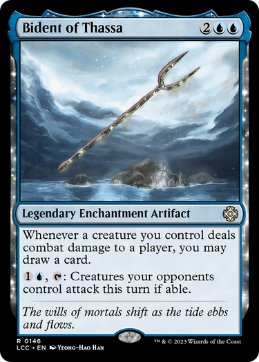Bident of Thassa (LCC-146) - The Lost Caverns of Ixalan Commander: (enchantment)