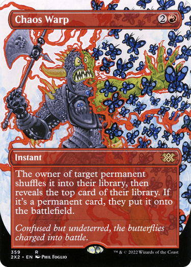 Chaos Warp (Borderless) (2X2-359) - Double Masters 2022 (Borderless)