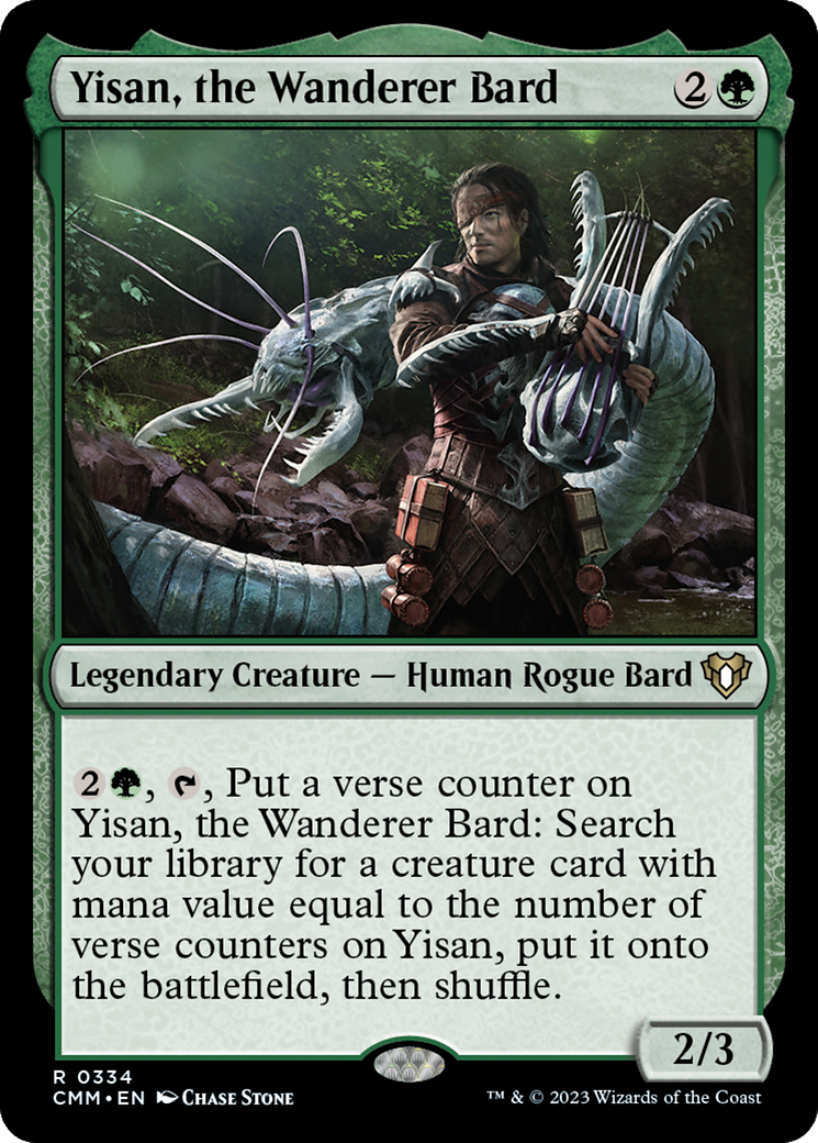 Yisan, the Wanderer Bard (CMM-334) - Commander Masters