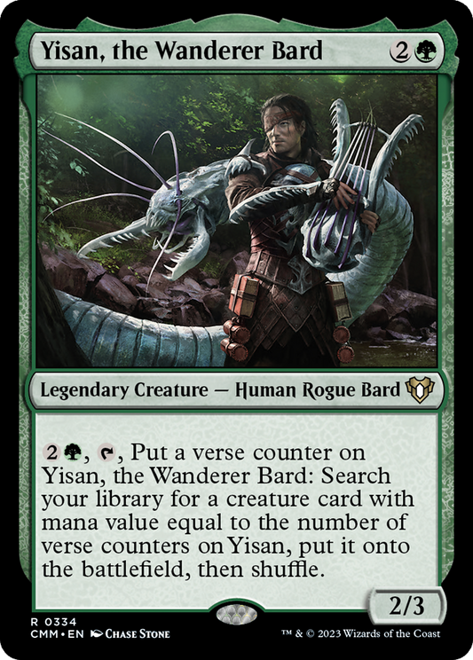 Yisan, the Wanderer Bard (CMM-334) - Commander Masters