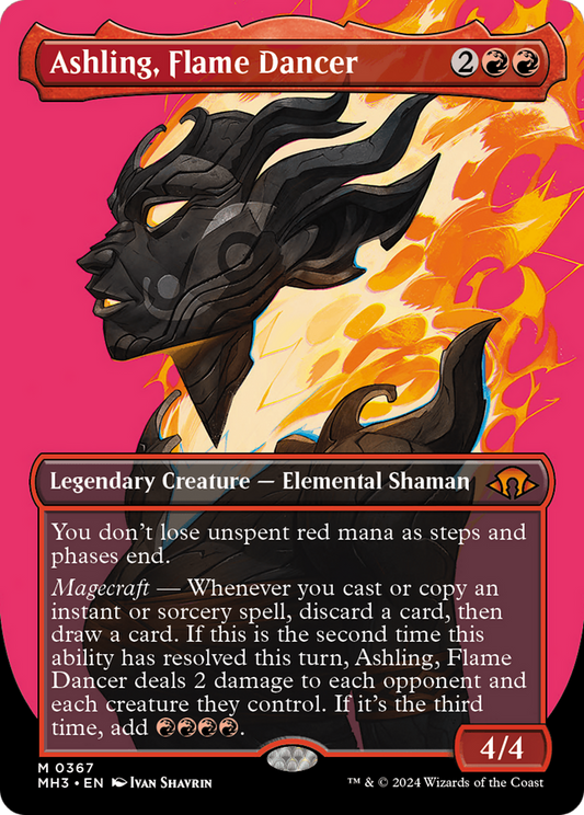 Ashling, Flame Dancer (MH3-367) - Modern Horizons 3 (Borderless) Foil