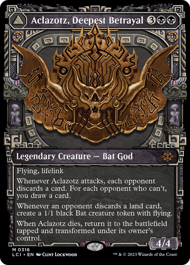 Aclazotz, Deepest Betrayal (Showcase) (LCI-316) - The Lost Caverns of Ixalan: (Showcase) Foil