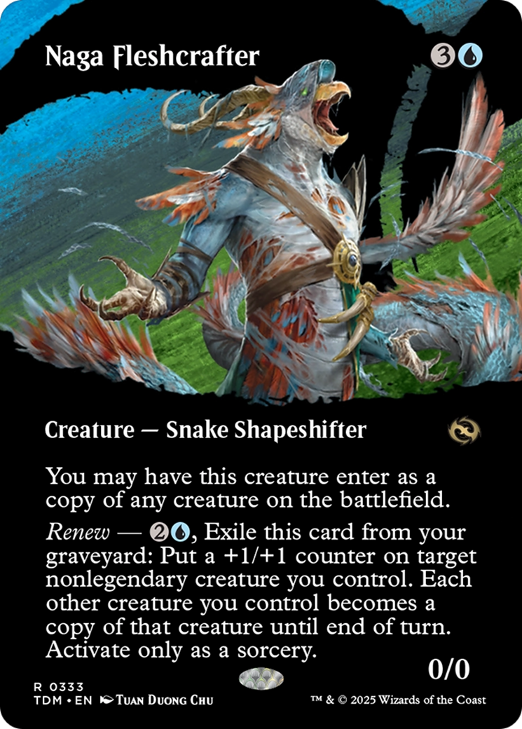 Naga Fleshcrafter (Borderless) (TDM-333) - Tarkir: Dragonstorm Foil