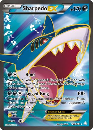 Sharpedo EX (152 Full Art) 152/160 - XY  Primal Clash Holofoil
