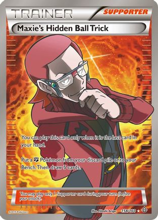 Maxie's Hidden Ball Trick (158 Full Art) 158/160 - XY  Primal Clash Holofoil