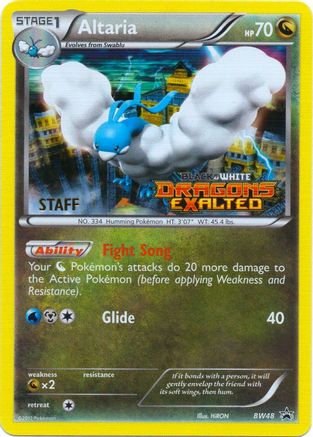 Altaria - BW48 (Prerelease) [Staff] BW48 - Black and White Promos Holofoil