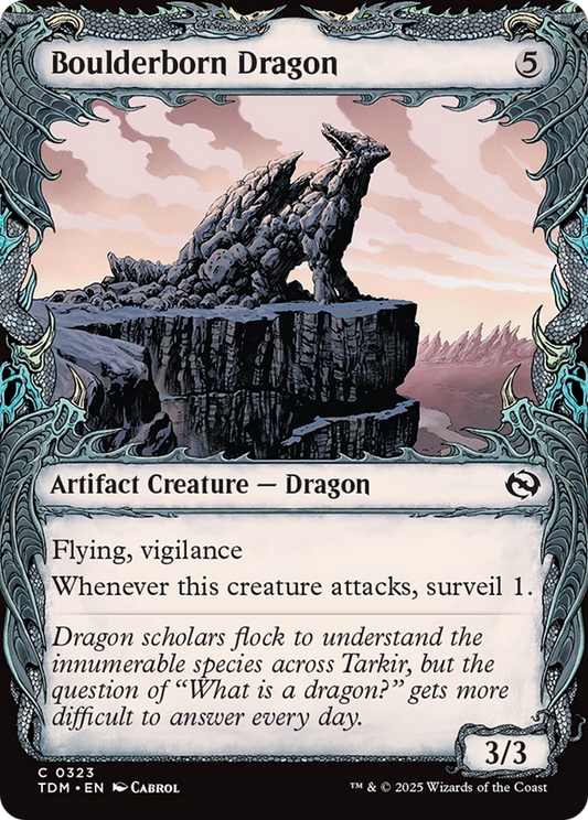 Boulderborn Dragon (Showcase) (TDM-323) - Tarkir: Dragonstorm