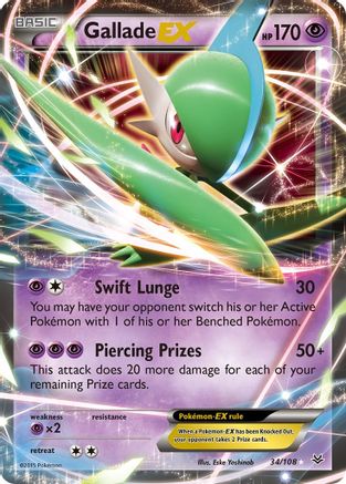 Gallade EX 34/108 - XY  Roaring Skies Holofoil