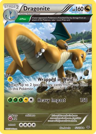Dragonite (52 Delta) 52/108 - XY  Roaring Skies Holofoil