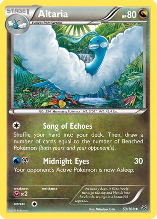 Altaria (53) 53/108 - XY  Roaring Skies Reverse Holofoil
