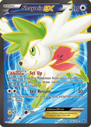 Shaymin EX (106 Full Art) 106/108 - Roaring Skies Holofoil