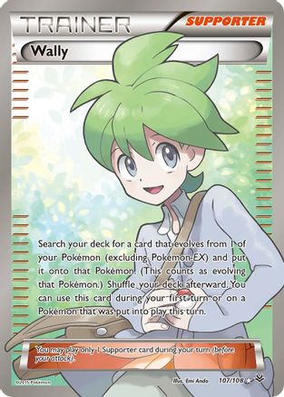 Wally (107 Full Art) 107/108 - XY  Roaring Skies Holofoil