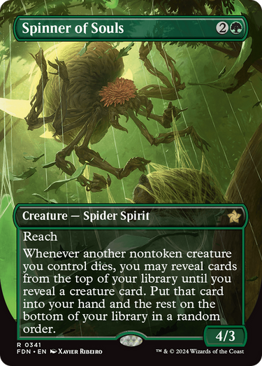 Spinner of Souls (Borderless) (FDN-341) - Foundations (Borderless) Foil