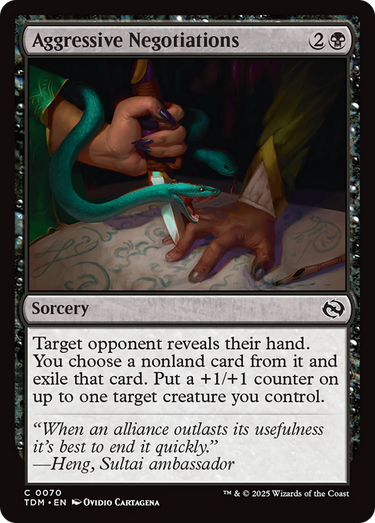 Aggressive Negotiations (TDM-070) - Tarkir: Dragonstorm