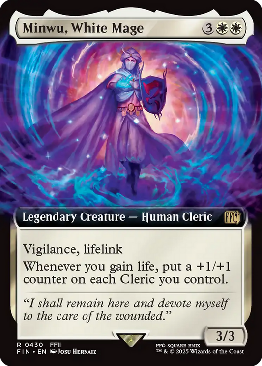 Minwu, White Mage (FIN-430) - FINAL FANTASY: (Extended Art) Foil