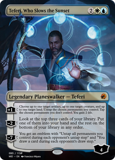 Teferi, Who Slows the Sunset (PRM-94050) - Magic Online Promos Foil