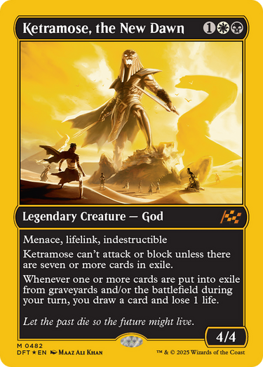 Ketramose, the New Dawn (First-Place Foil) (DFT-482) - Aetherdrift Foil