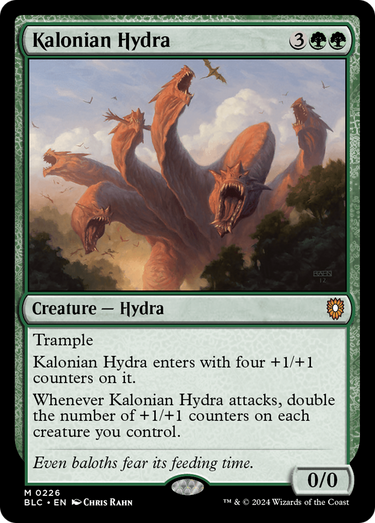 Kalonian Hydra (BLC-226) - Bloomburrow Commander