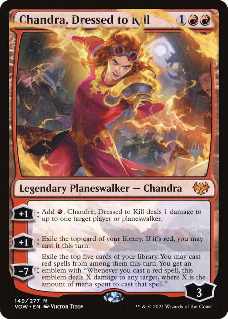 Chandra, Dressed to Kill (PPDMU-149) - Innistrad: Crimson Vow Promos