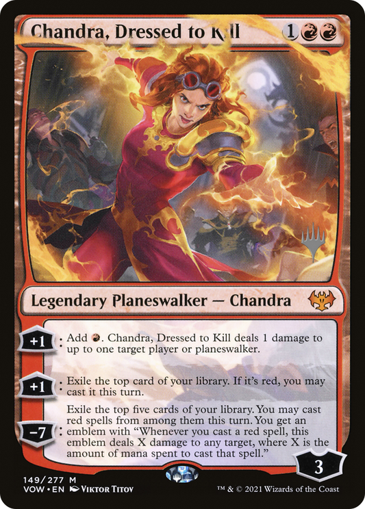 Chandra, Dressed to Kill (PPDMU-149) - Innistrad: Crimson Vow Promos