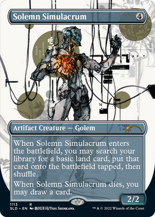 Solemn Simulacrum (SLD-1113) - Secret Lair Drop (Borderless) Foil
