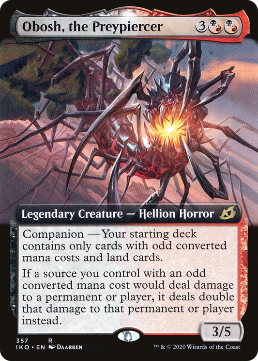 Obosh, the Preypiercer (IKO-357) - Ikoria: Lair of Behemoths: (companion, Extended Art)