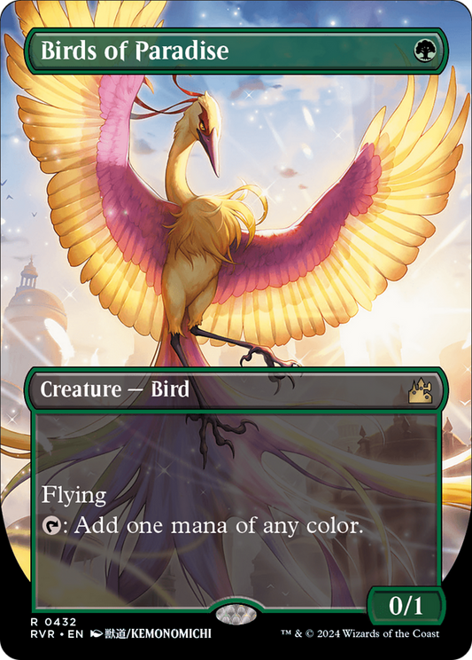 Birds of Paradise Anime Borderless Foil