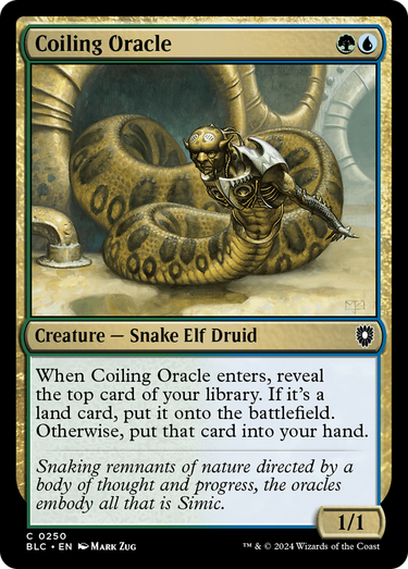 Coiling Oracle (BLC-250) - Bloomburrow Commander