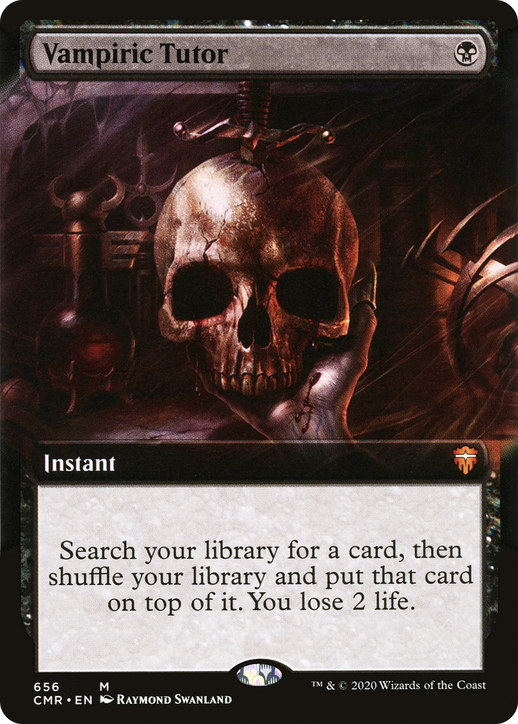 Vampiric Tutor (CMR-656) - Commander Legends: (Extended Art)