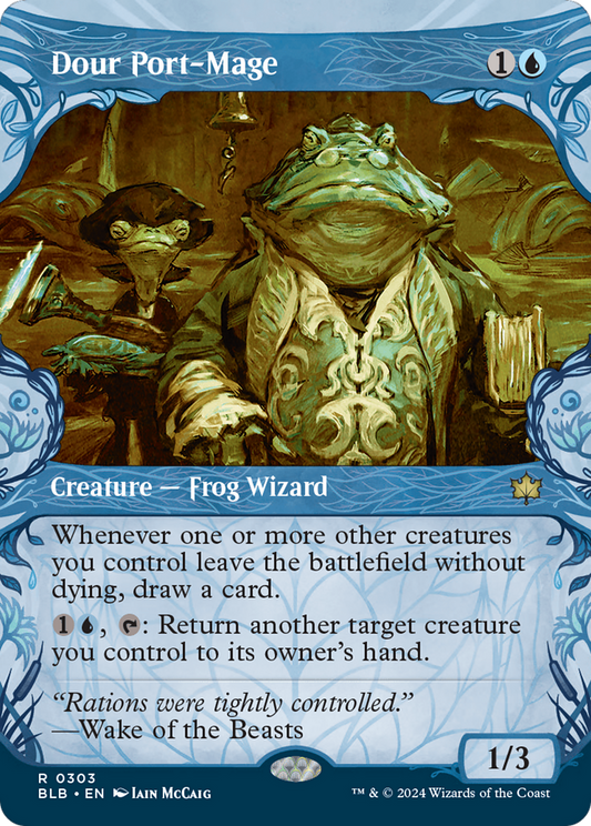 Dour Port-Mage (BLB-303) - Bloomburrow: (Showcase)