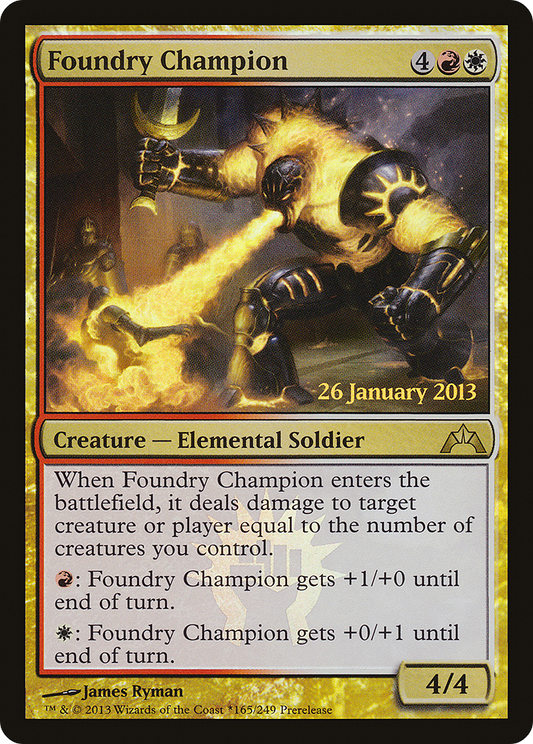 Foundry Champion (PRE-165★) - Gatecrash Promos Foil