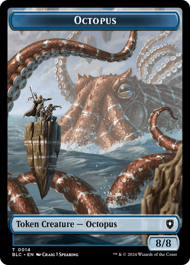 Octopus (TBLC-014) - Bloomburrow Commander Tokens Foil