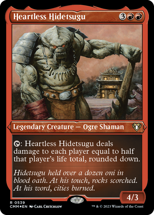 Heartless Hidetsugu (CMM-539) - Commander Masters Etched Foil