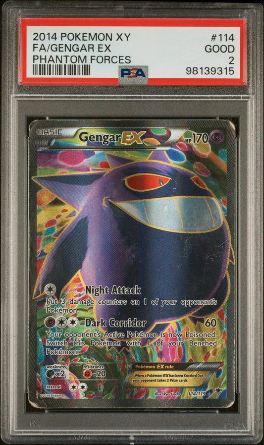 Gengar EX Full Art #114 PSA 2