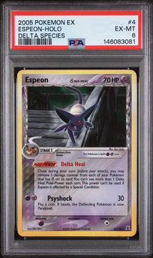 Espeon Delta Species Holo #4 PSA 6