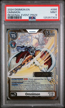 Omnimon Regional Event Prize #086 PSA 9
