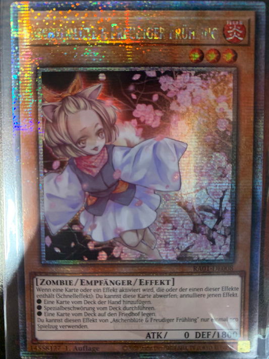 Ash Blossom & Joyous Spring (Quarter Century Secret Rare) (RA01-EN008) - 25th Anniversary Rarity Collection 1st Edition (GERMAN)