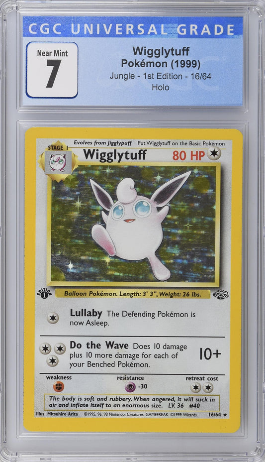 Wigglytuff Jungle 1st Edition Holo CGC 7
