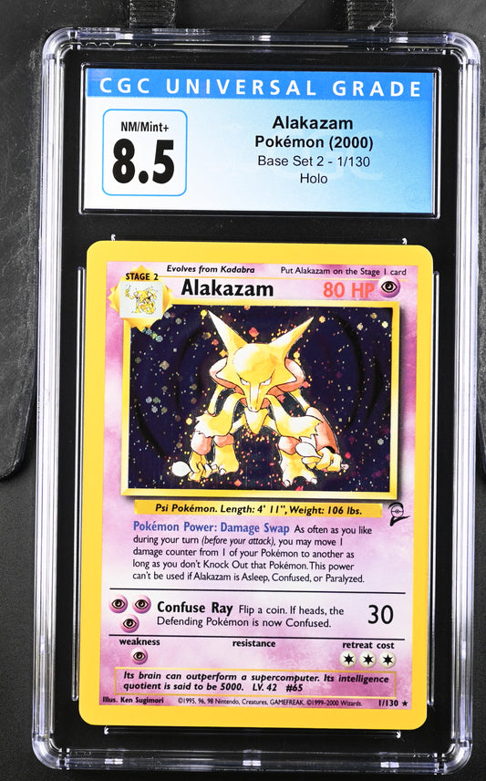 Alakazam Holo Base Set 2 #1 CGC 8.5