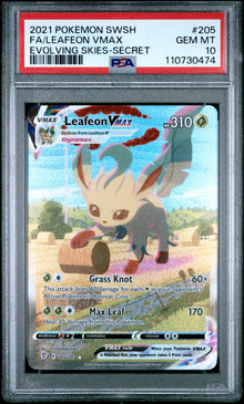 Leafeon VMAX Alt Art #205 PSA 10