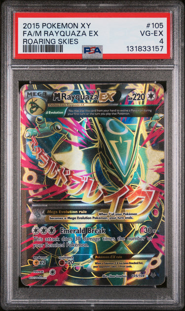M Rayquaza Ex 105/108 PSA 4