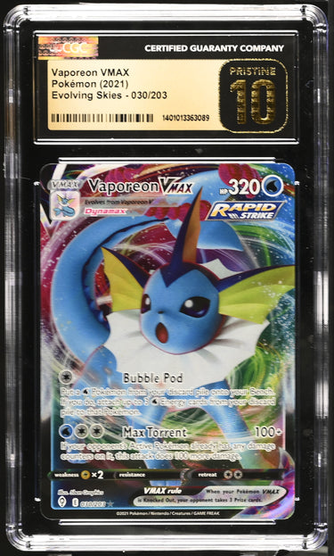 Vaporeon VMAX #030 CGC 10