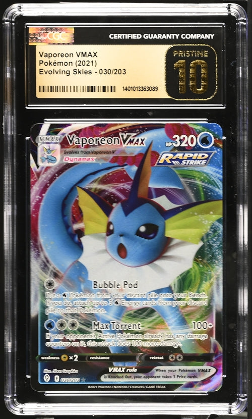 Vaporeon VMAX #30 CGC 10