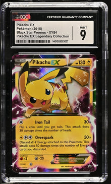 Pikachu EX XY Black Star Promo Legendary Collection #XY84 CGC 9