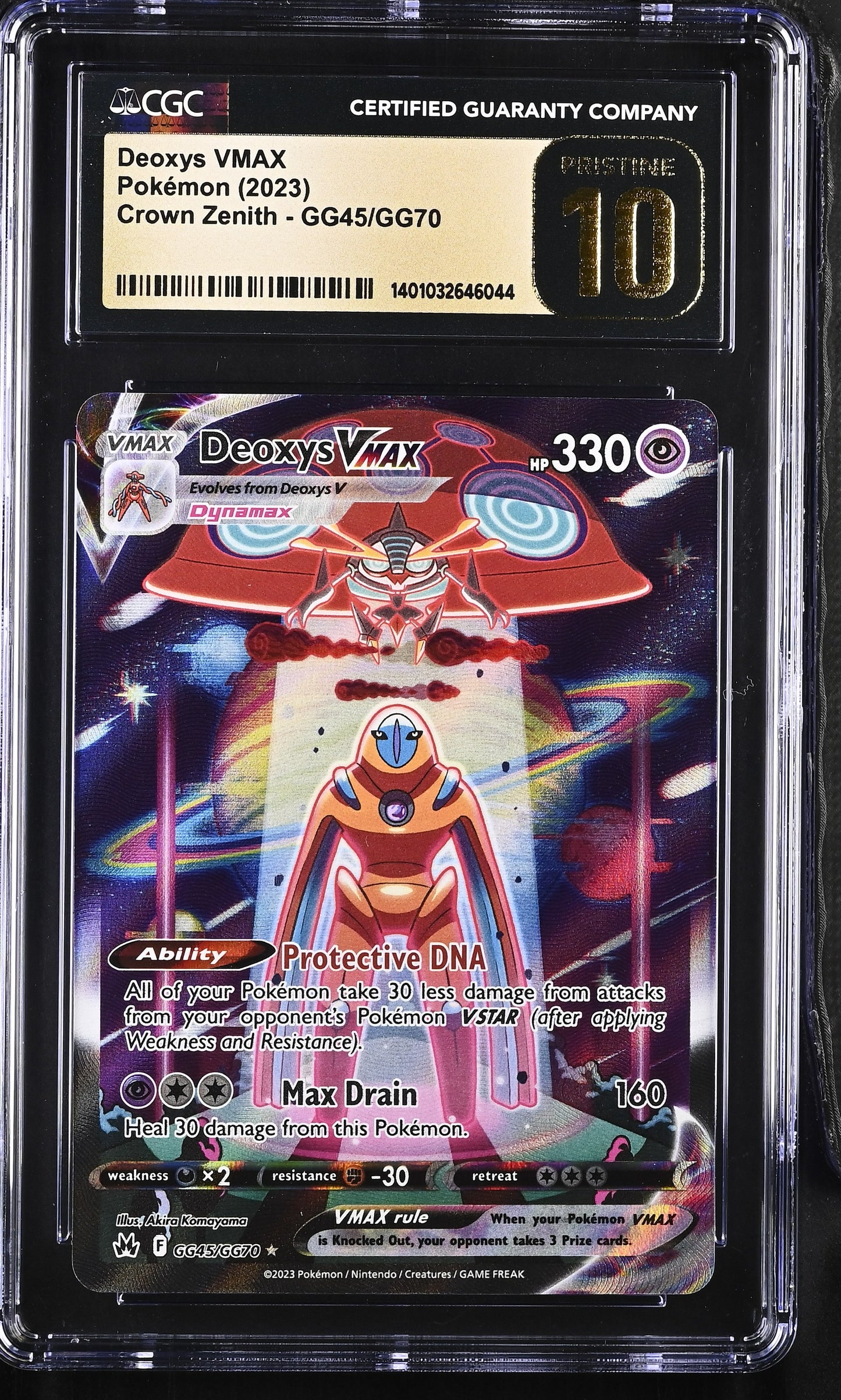 Deoxys VMAX Alt Art #GG45 CGC 10